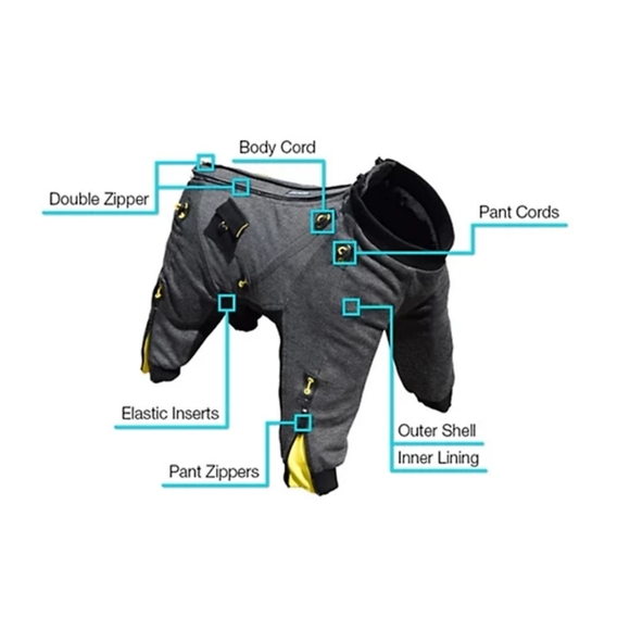 Zippy Dynamics Cozy Full-Body Suit, Size 13L, Item#1526202🐕 - Picture 16 of 16